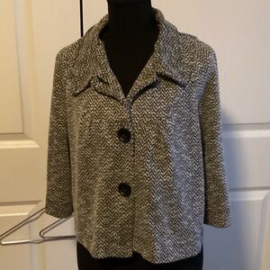 Elementz Black and White Jacket Size Large